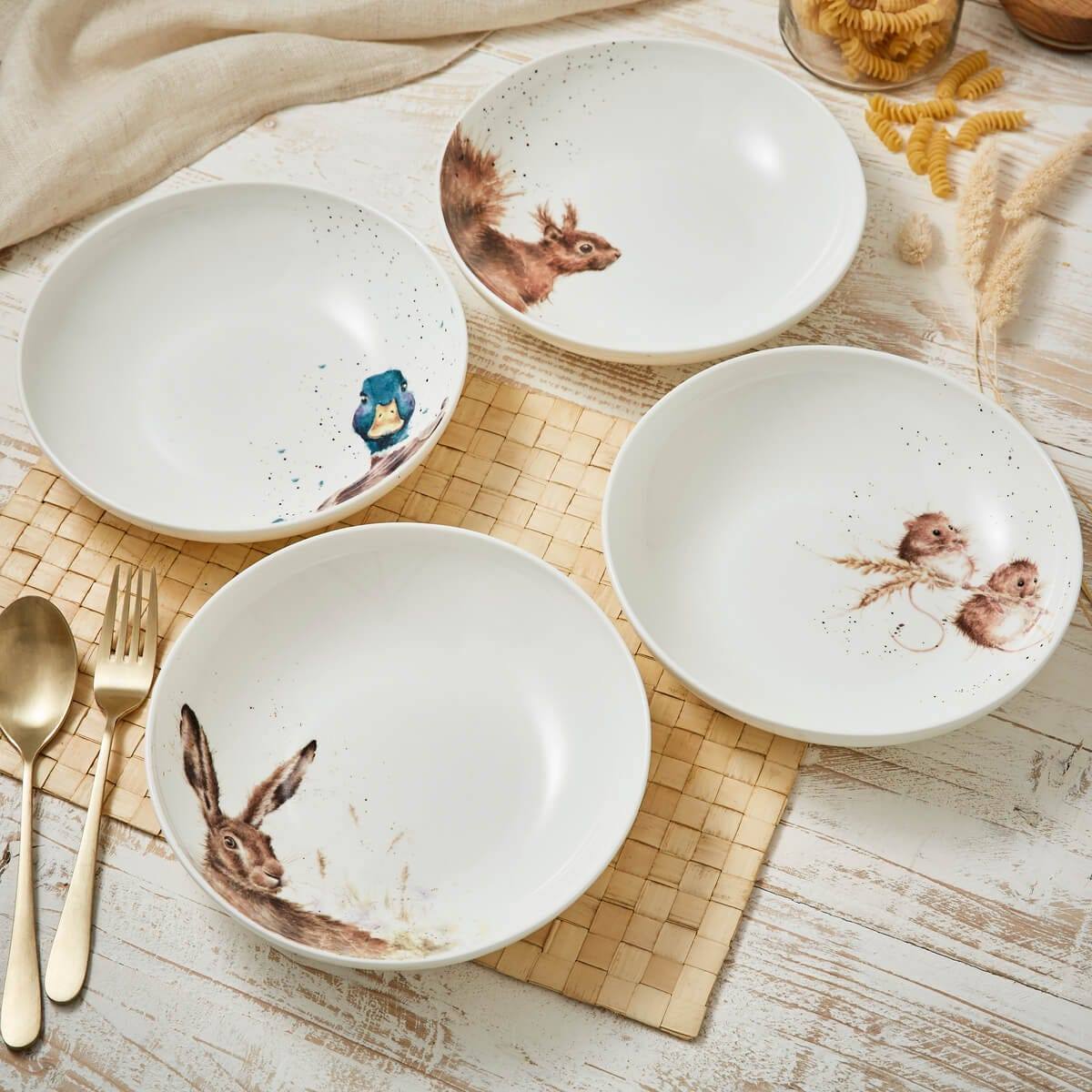 Wrendale Designs Set of 4 Pasta Bowls