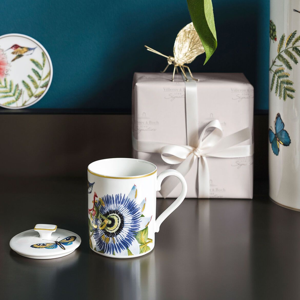 Amazonia Gifts Mug with lid 11,5x8,5x11cm