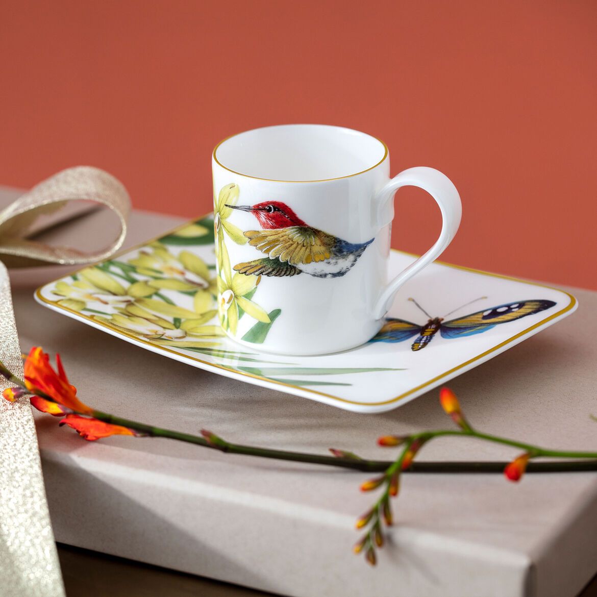 Amazonia coffee cup saucer 17 x 14 cm