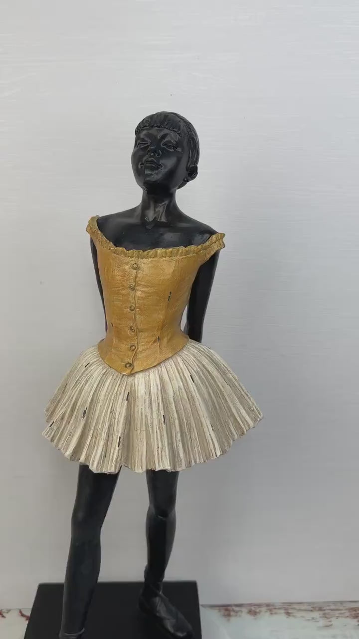 Ballerina Degas Little Dancer in Orange Tutu Decor Home Big Ornament 38 cm