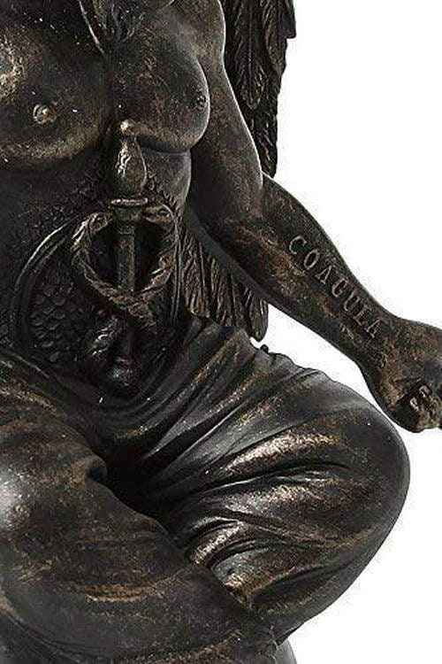 Baphomet antiquity figurine satanic demon occult goat of mendes statue pagan ornament home decor 25 cm