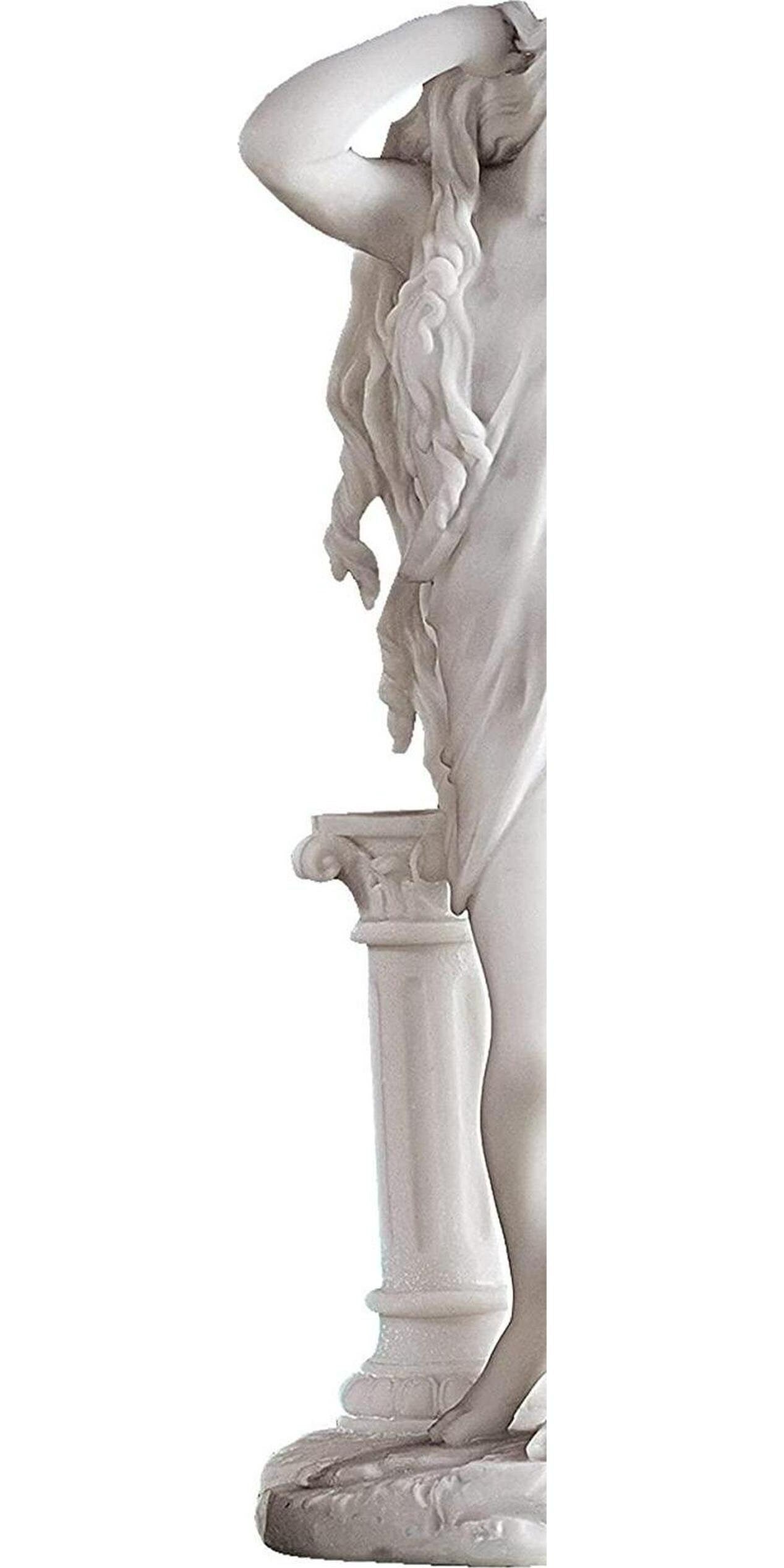 Design toscano aphrodite greek goddess of love figurine statue, bonded marble polyresin, white, 28 cm