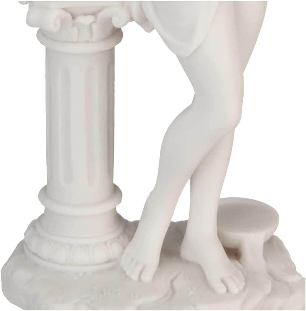 Design toscano aphrodite greek goddess of love figurine statue, bonded marble polyresin, white, 28 cm