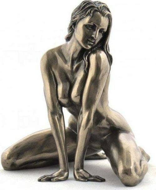 Sabrina bronze nude figurine, woman sculpture, home decor
