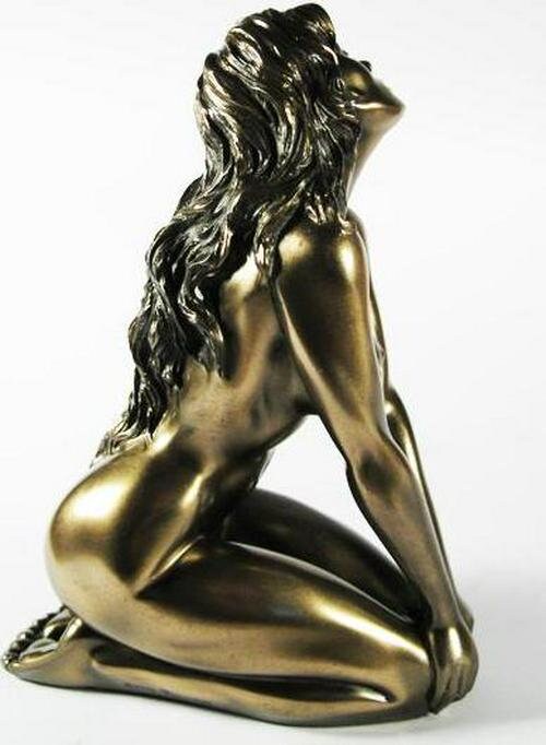 Passion bronze nude female 14 cm, bronze sculpture home decor