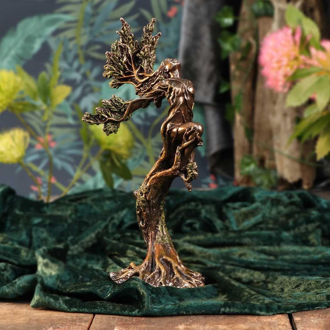 Forest nymph figurine 25cm bronze sculpture home decor