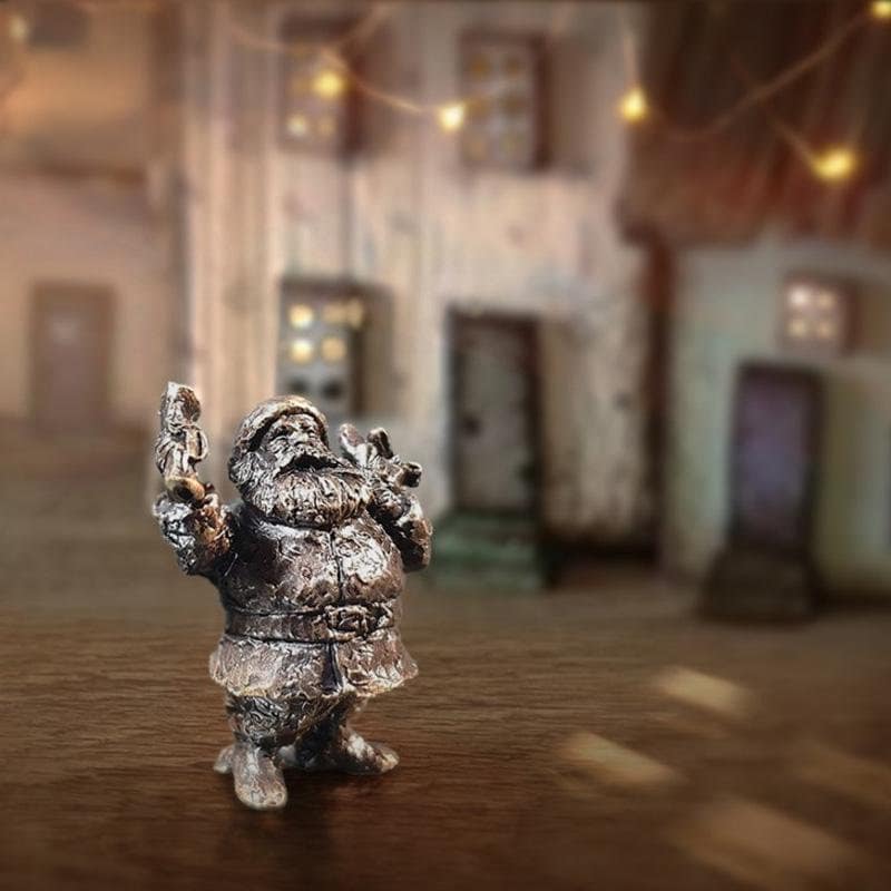 Santa bronze miniature (butler and peach) anniversary gift home decor