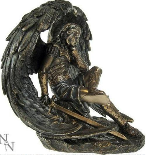 Lucifer fallen angel bronze figurine anniversary gift home decor