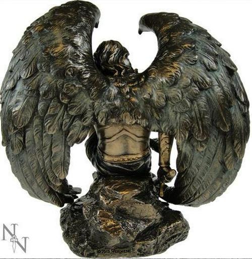 Lucifer fallen angel bronze figurine anniversary gift home decor