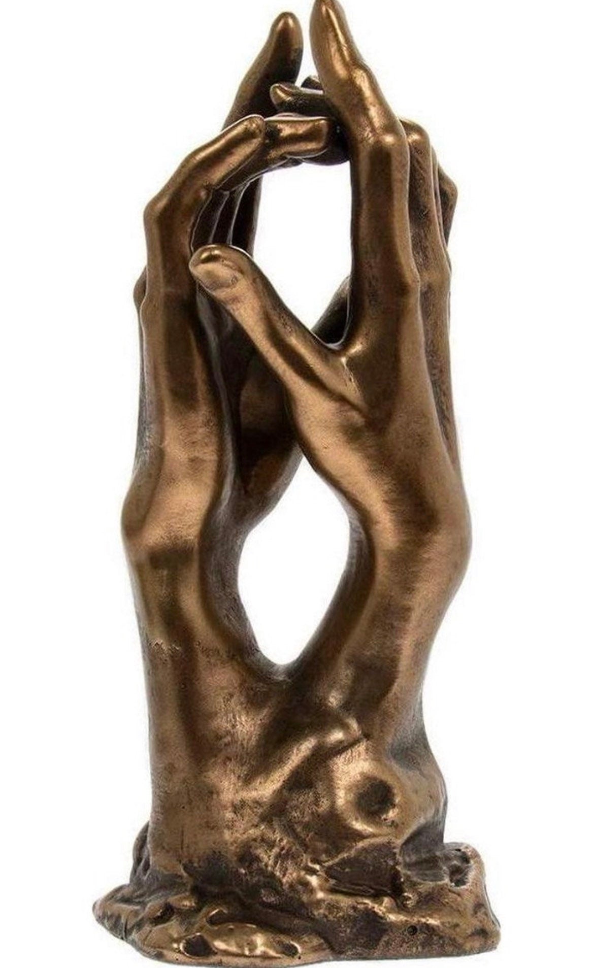 Thorne antiques and collectables le secret - bronze hands sculpture inspired by rodin