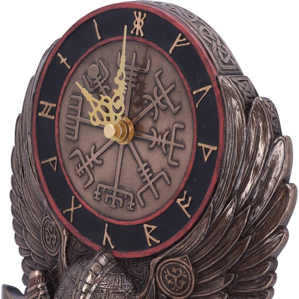 Runic viking norse vegvisir wall clock anniversary gift home decor