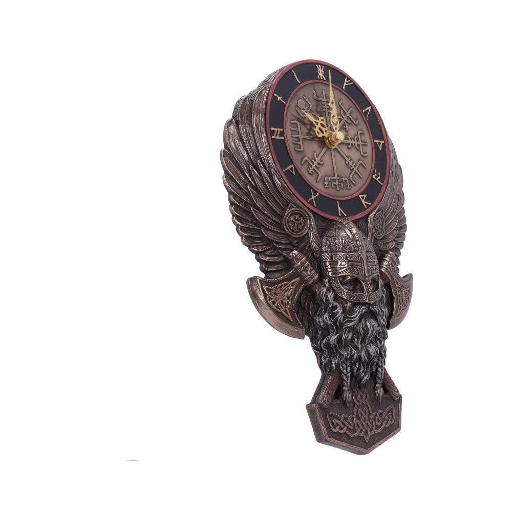 Runic viking norse vegvisir wall clock anniversary gift home decor