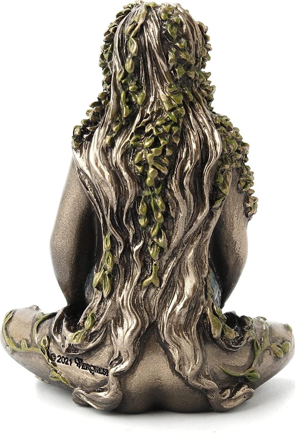Mother earth small bronze figurine gaia home decor anniversary gift