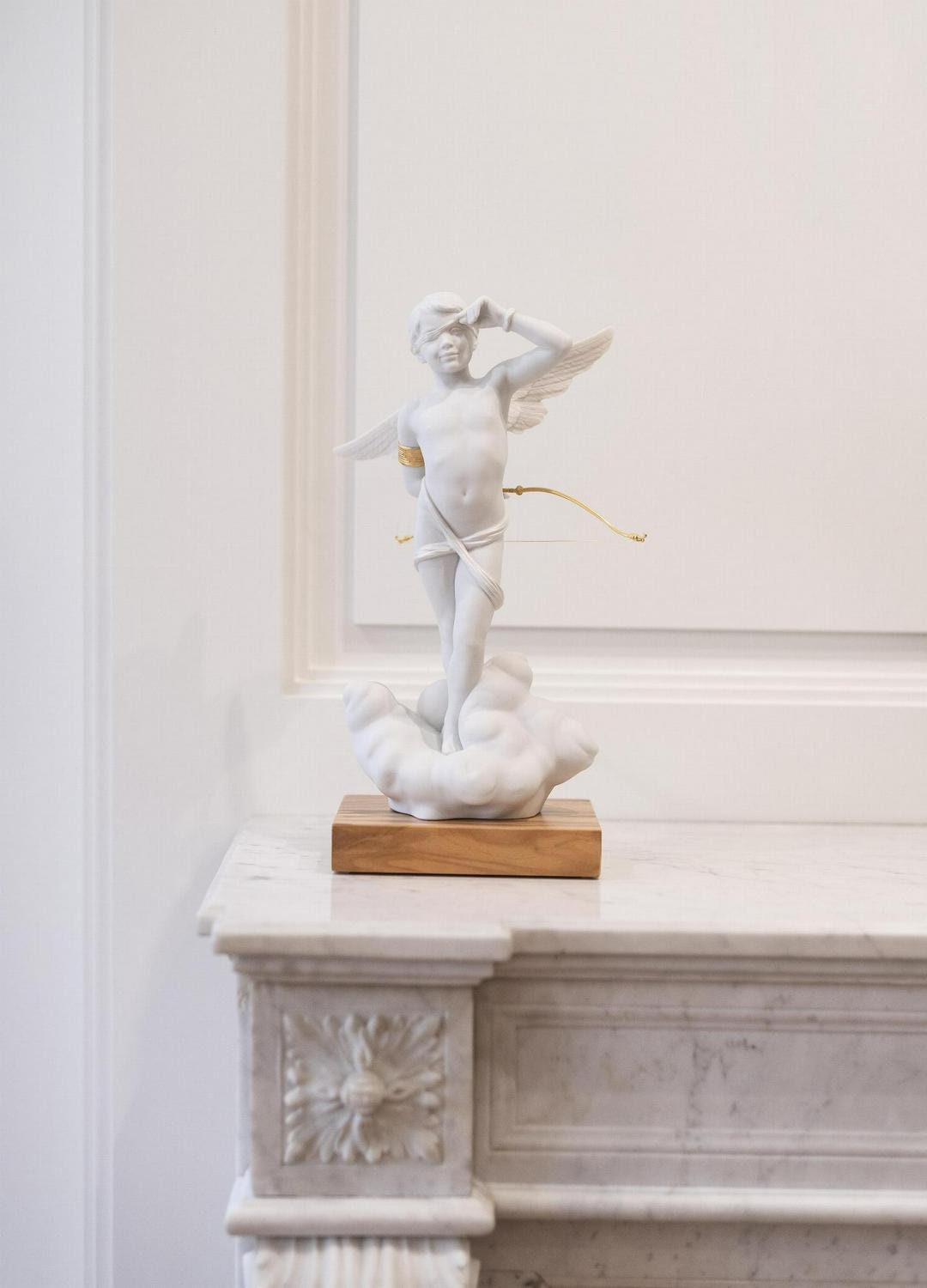 Cupid figurine porcelain sculpture by lladro home decor anniversary gift