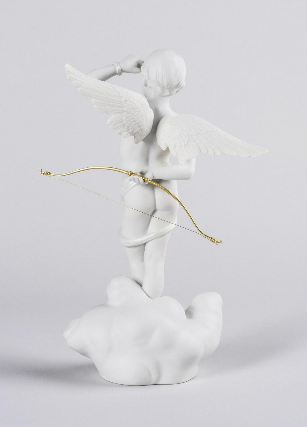 Cupid figurine porcelain sculpture by lladro home decor anniversary gift