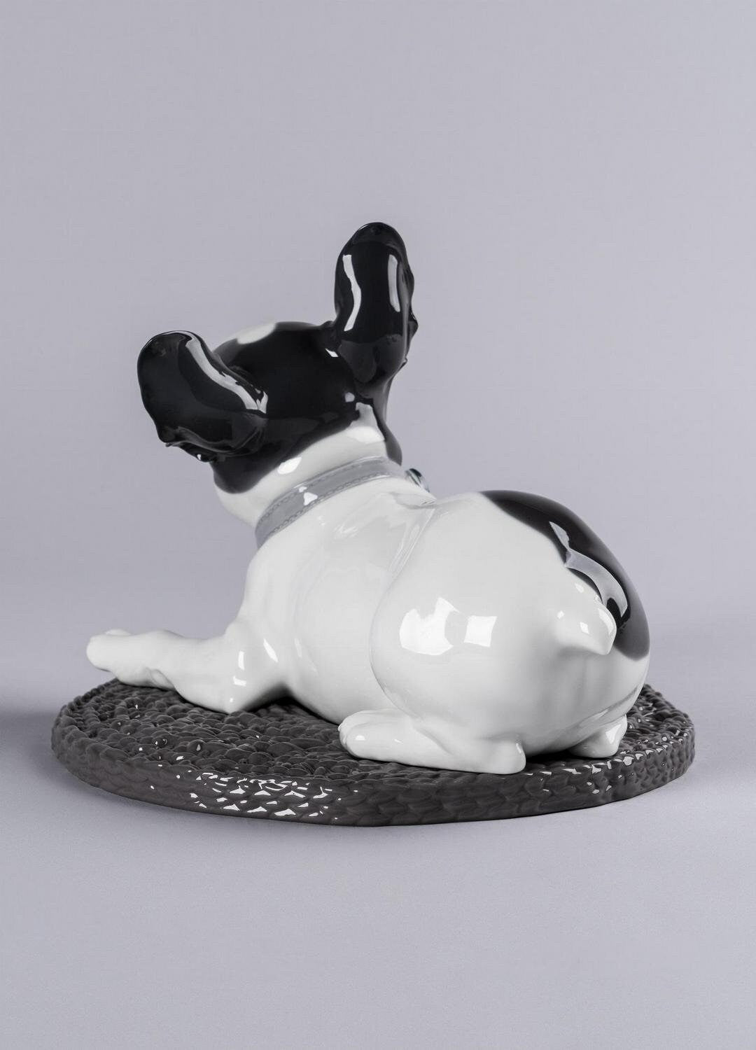 French bulldog with macarons dog figurine porcelain sculpture by lladro home decor wedding gift