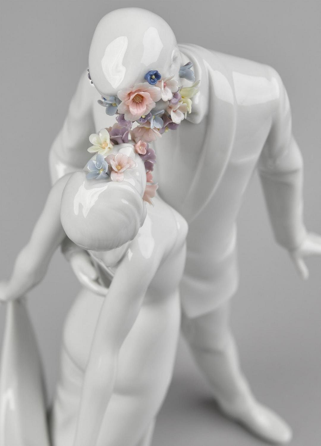 Love i couple figurine porcelain sculpture by lladro birthday gift shelf decor