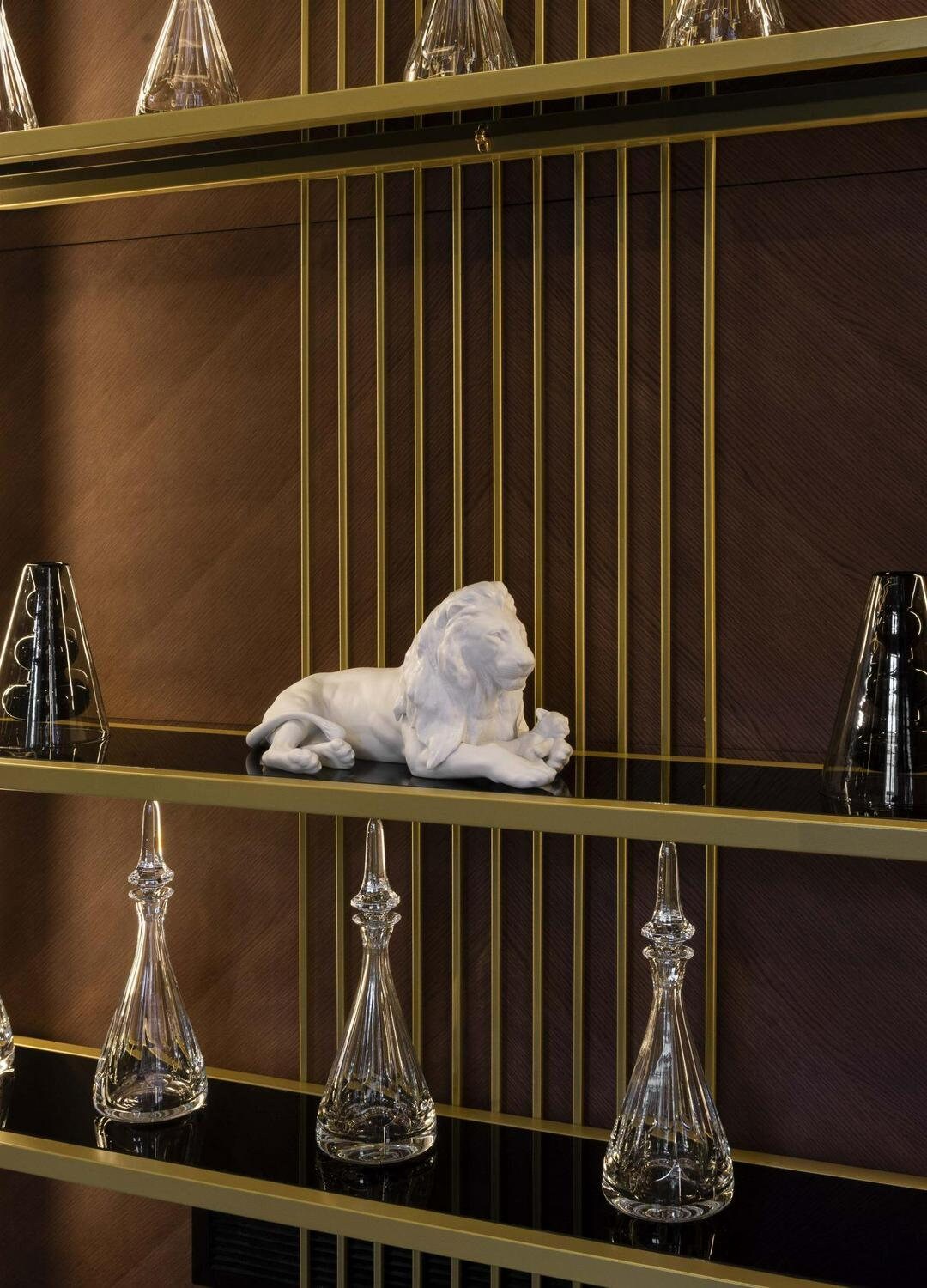 Lion with cub figurine porcelain sculpture by lladro anniversary gift shelf decor