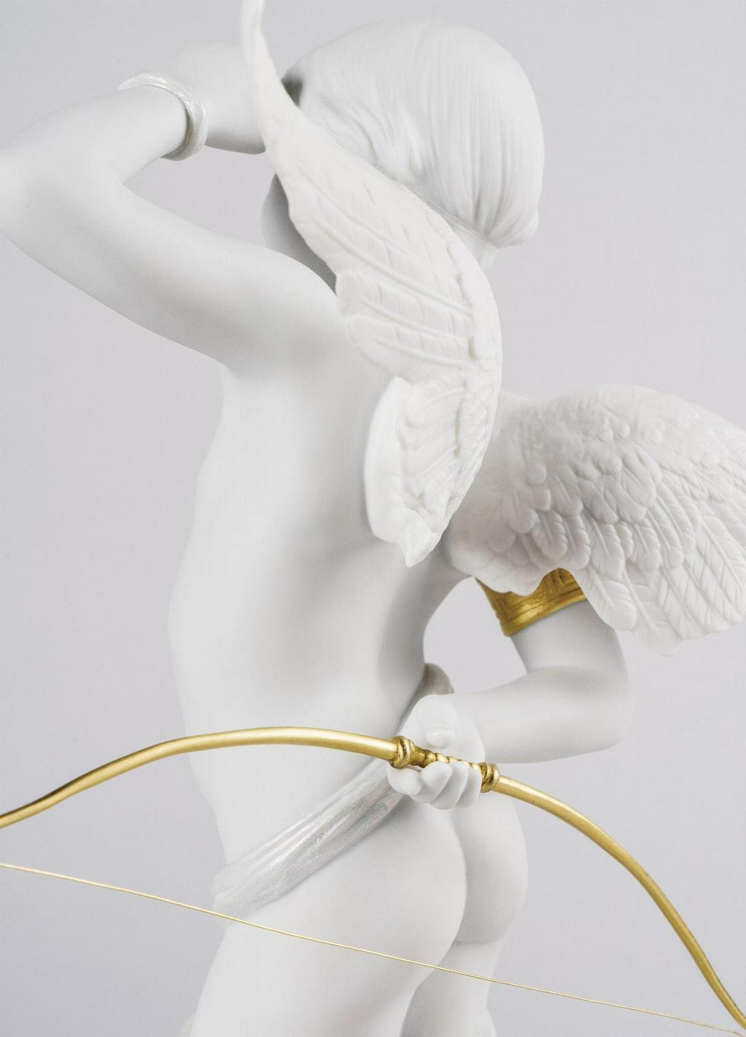 Cupid figurine porcelain sculpture by lladro home decor anniversary gift