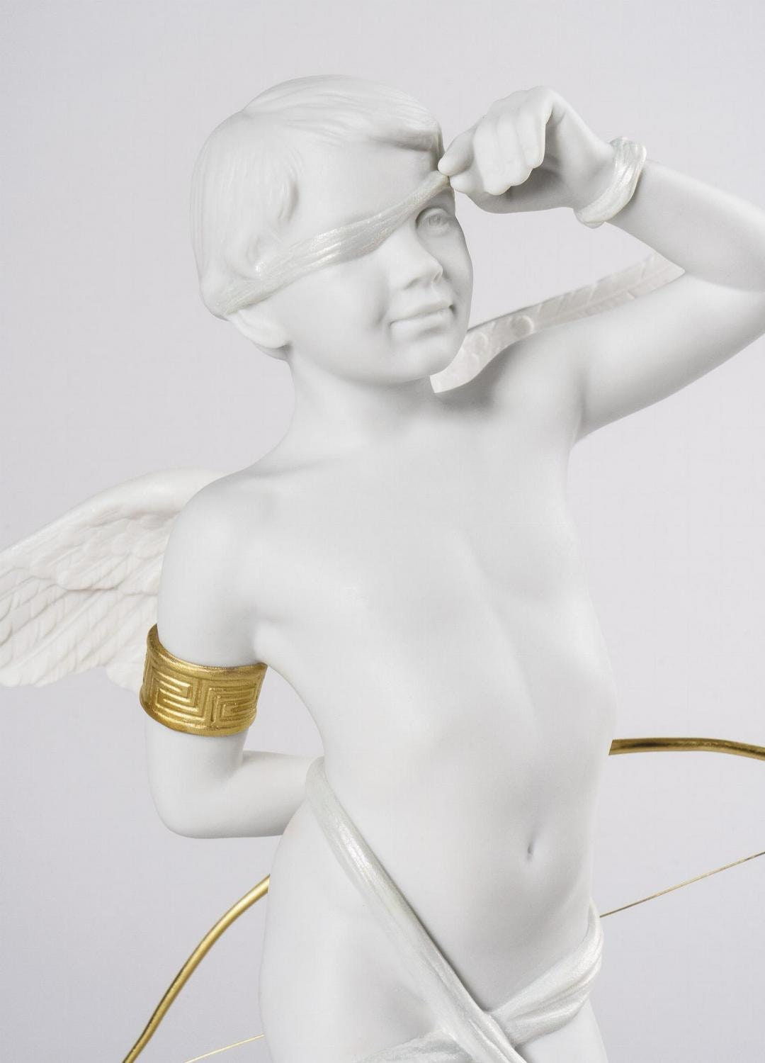 Cupid figurine porcelain sculpture by lladro home decor anniversary gift