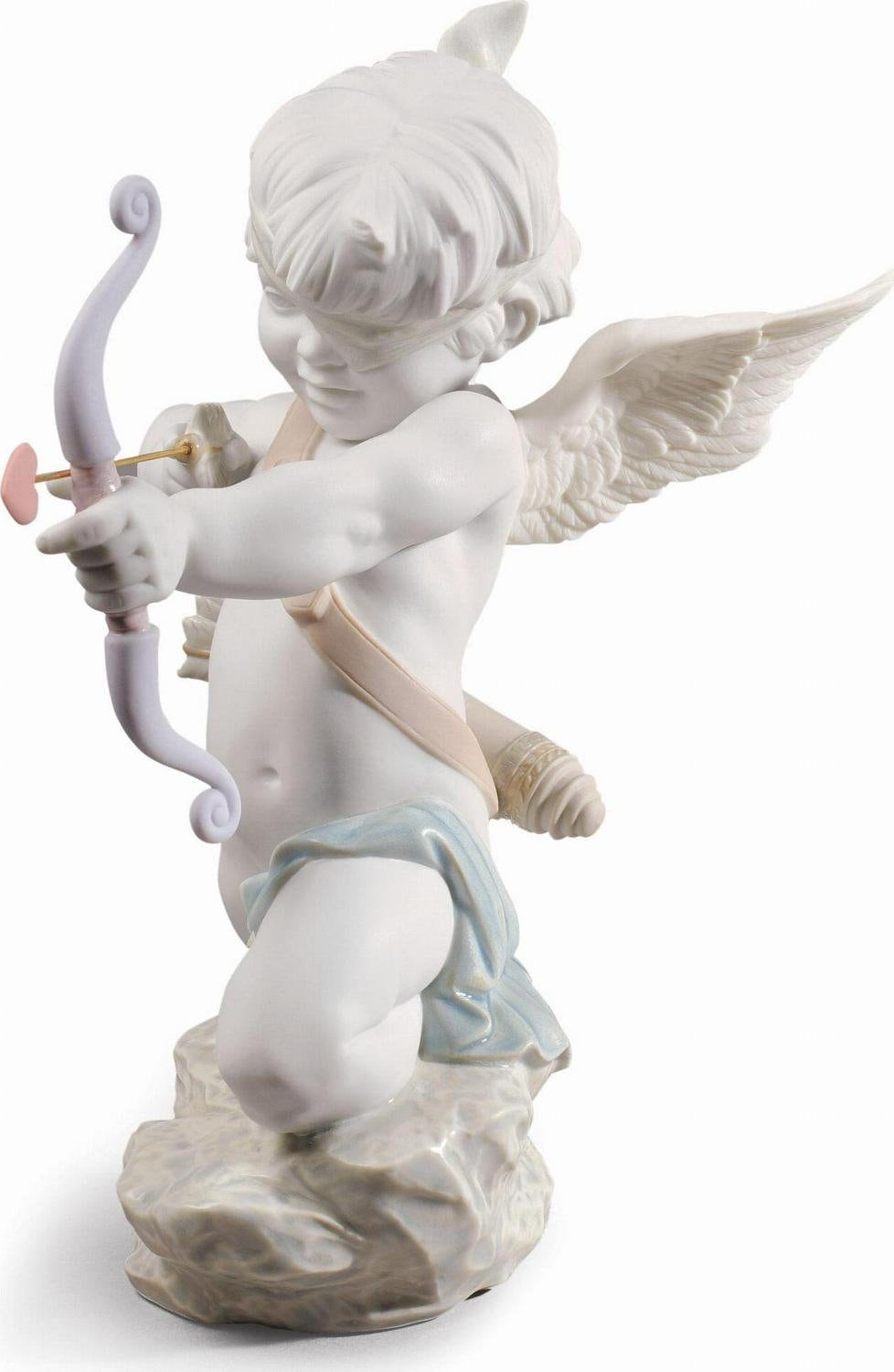 Straight to the heart cupid angel figurine porcelain sculpture by lladro home decor anniversary gift