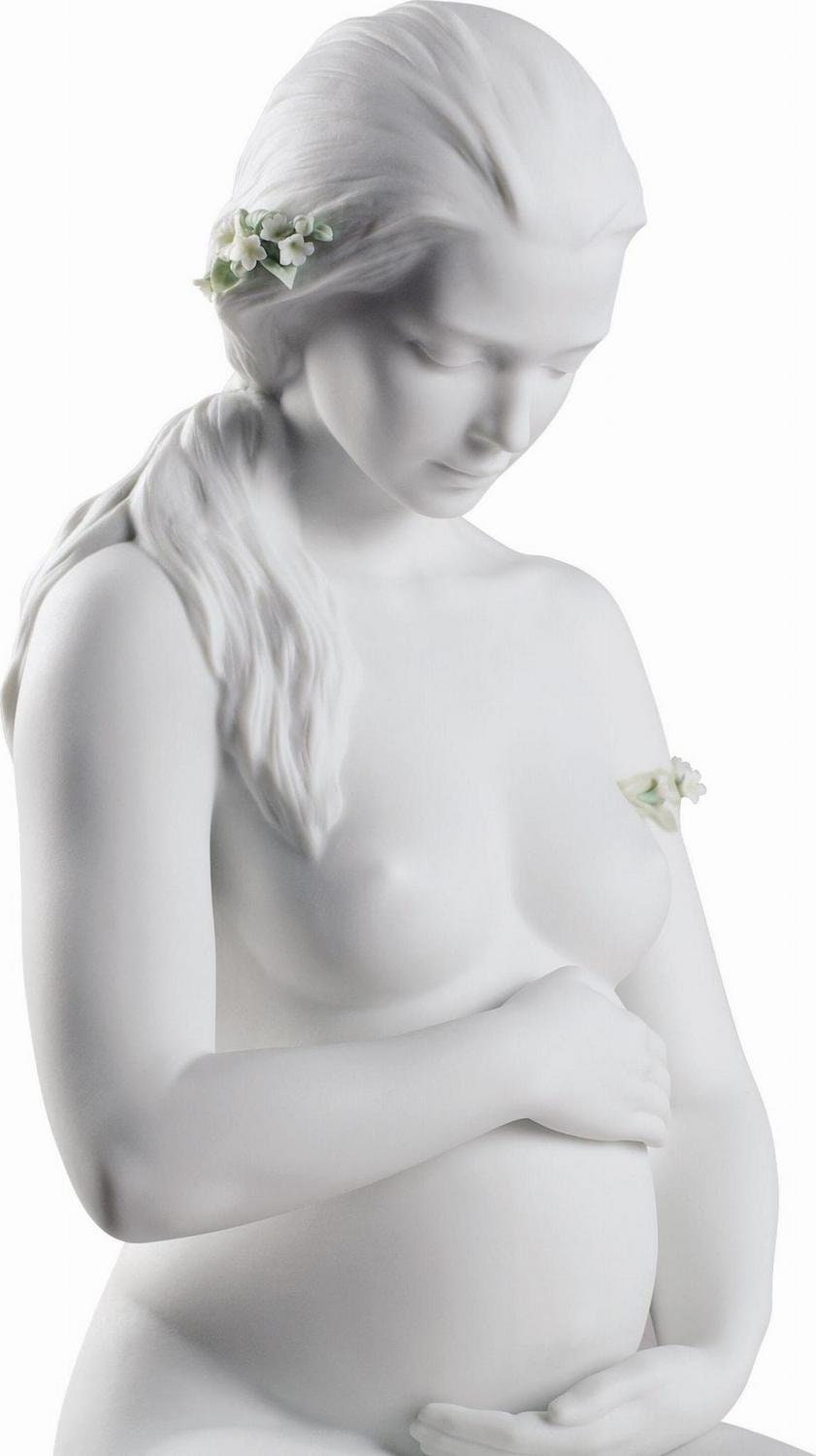 A new life mother figurine porcelain sculpture by lladro living room decor pregnancy gift