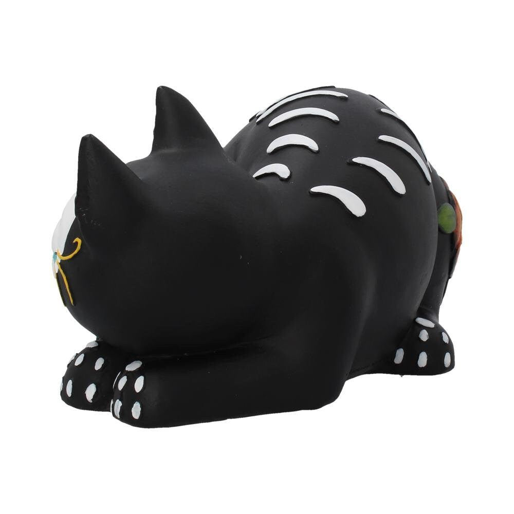 Sleepy Sugar Figurine Mexican Day of the Dead Sugar Skull Cat Ornament home decor anniversary gift