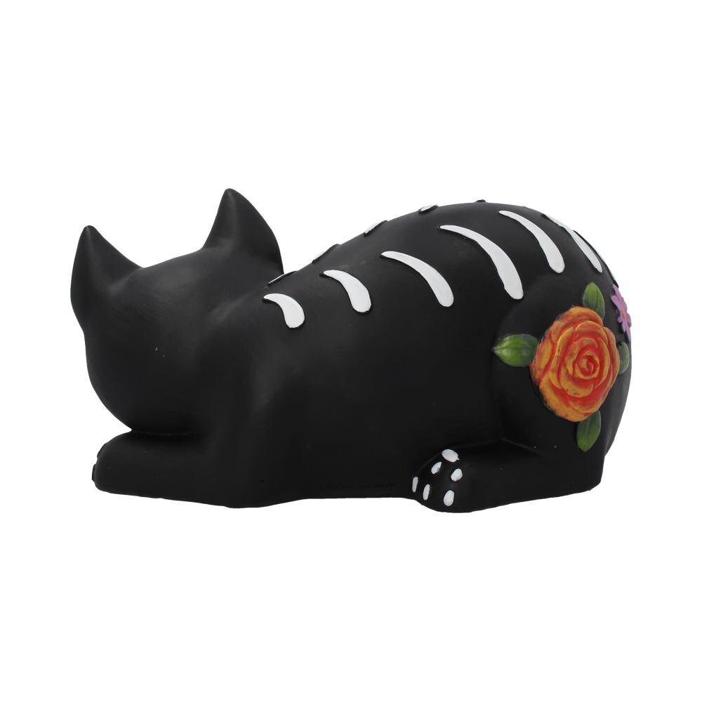 Sleepy Sugar Figurine Mexican Day of the Dead Sugar Skull Cat Ornament home decor anniversary gift