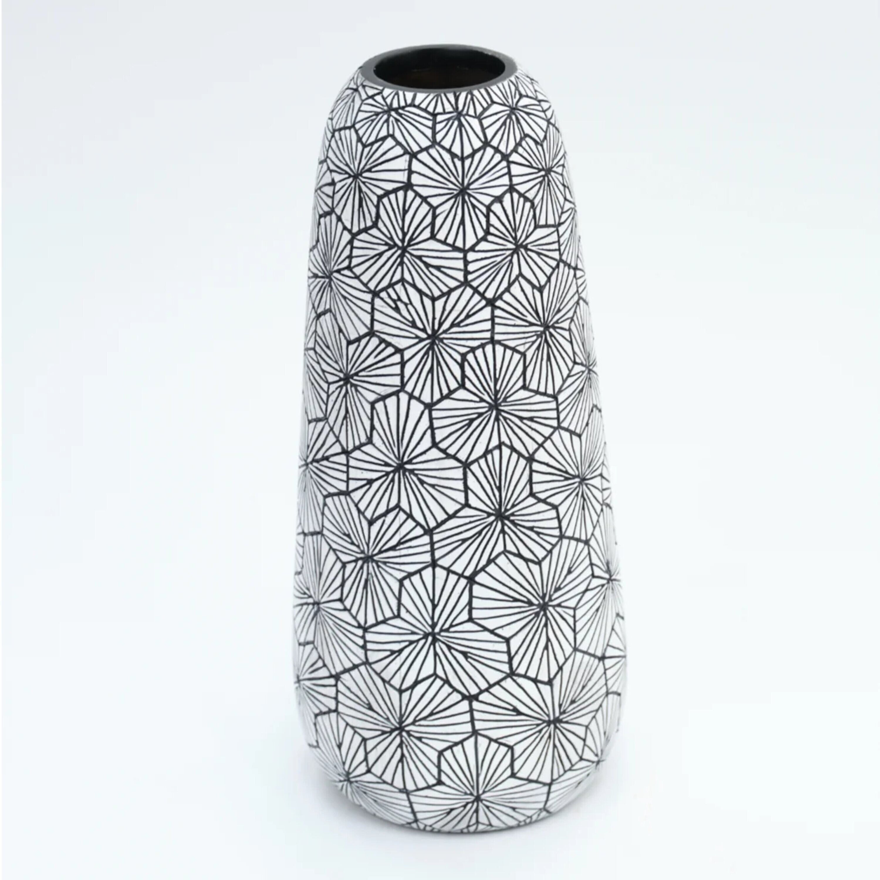 Black & White Vase Modern Decor Home