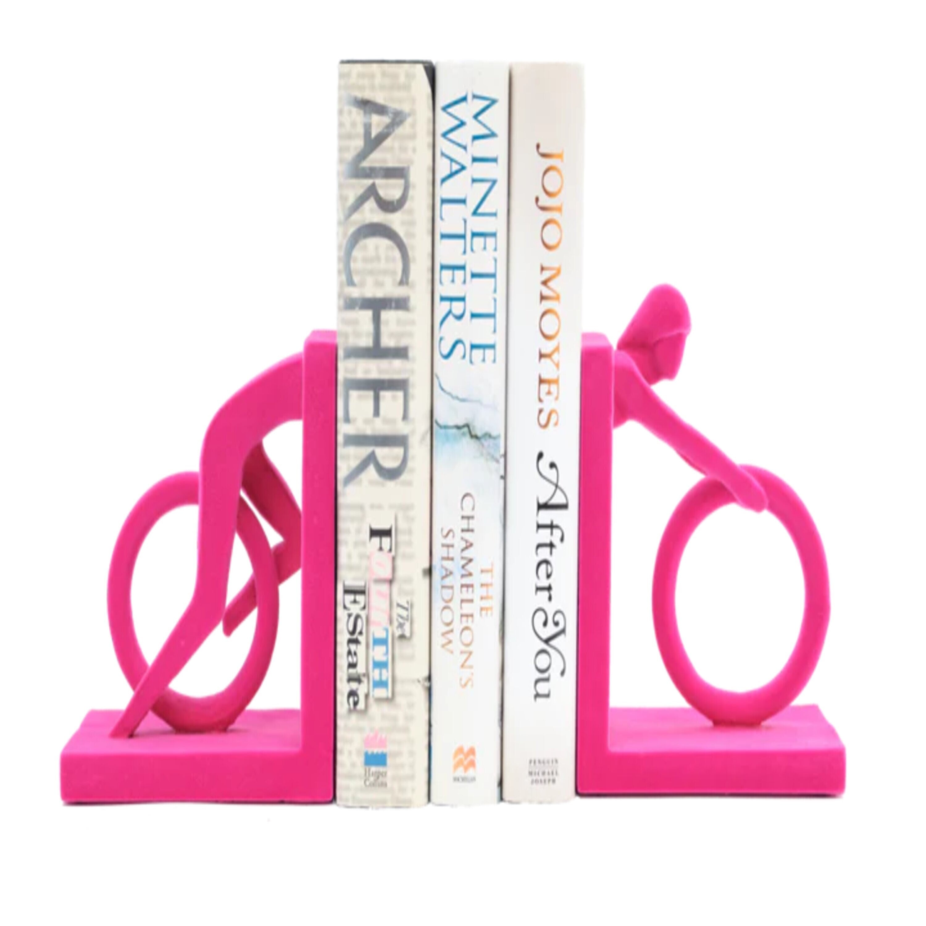 Fashion Cyclist Bookends Decor Home Velvet Ornament