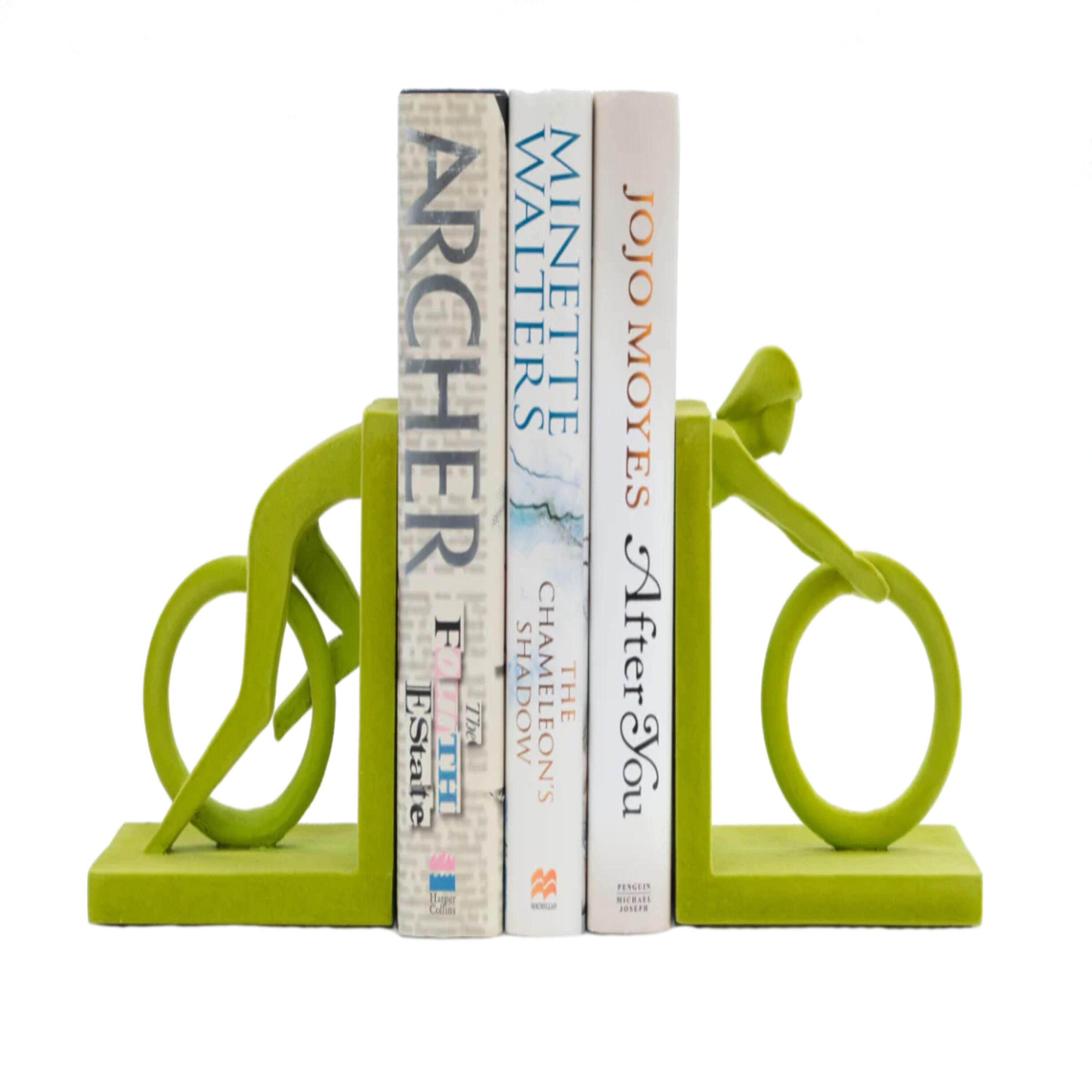 Fashion Cyclist Bookends Decor Home Velvet Ornament