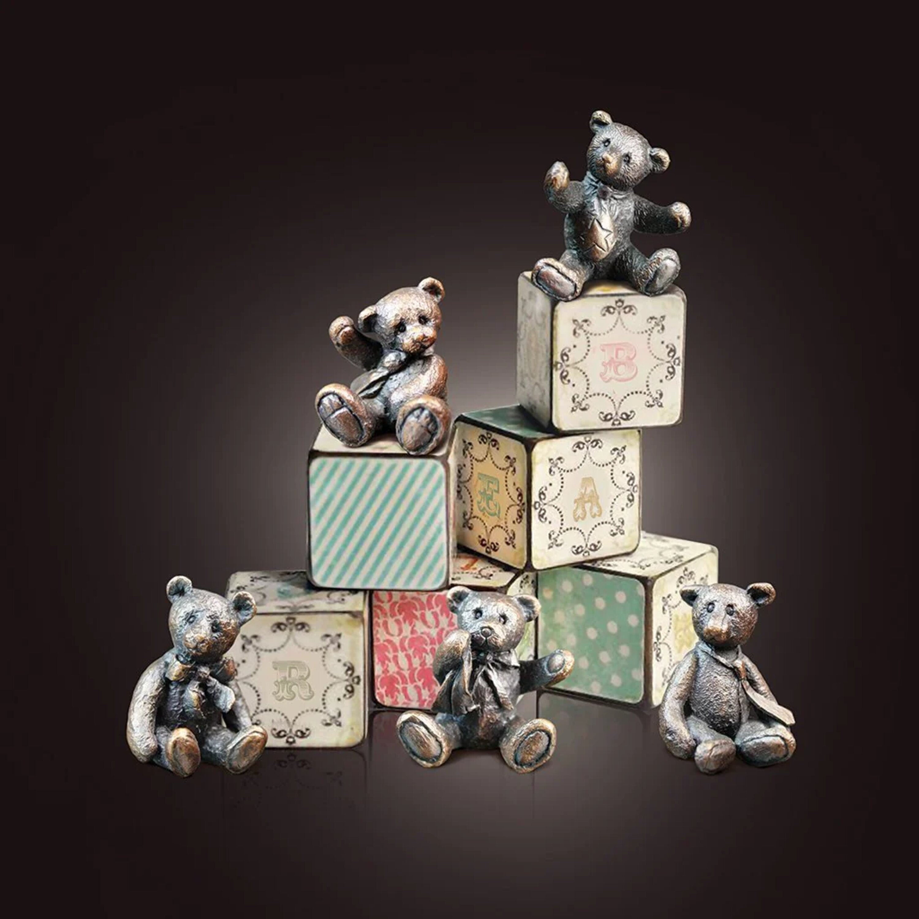 Richard Cooper Teddy Baby Henry Penny Bear Bronze Miniature