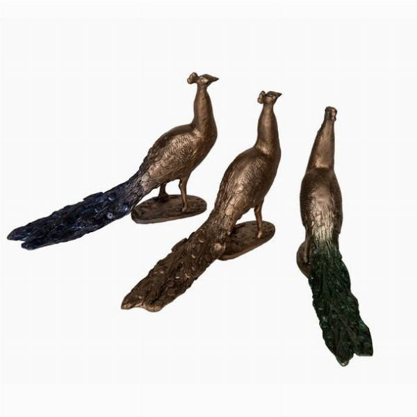 Peacock figurine Bird sculpture Home decor Anniversary gift