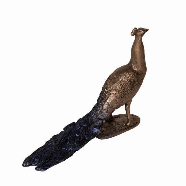 Peacock figurine Bird sculpture Home decor Anniversary gift