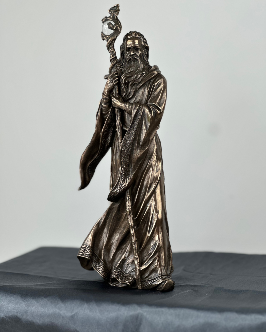 Merlin Bronze Figurine