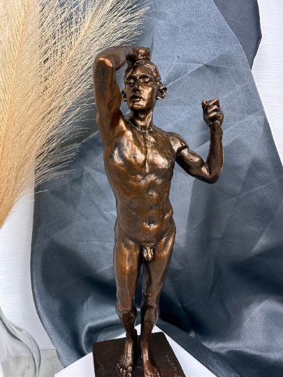 The age of bronze nude male