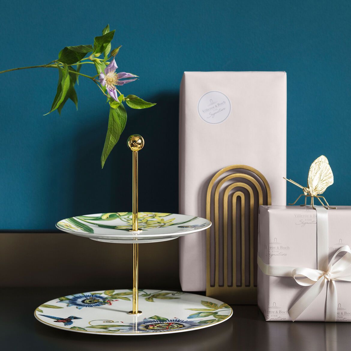 Amazonia etagere, white/multi-coloured