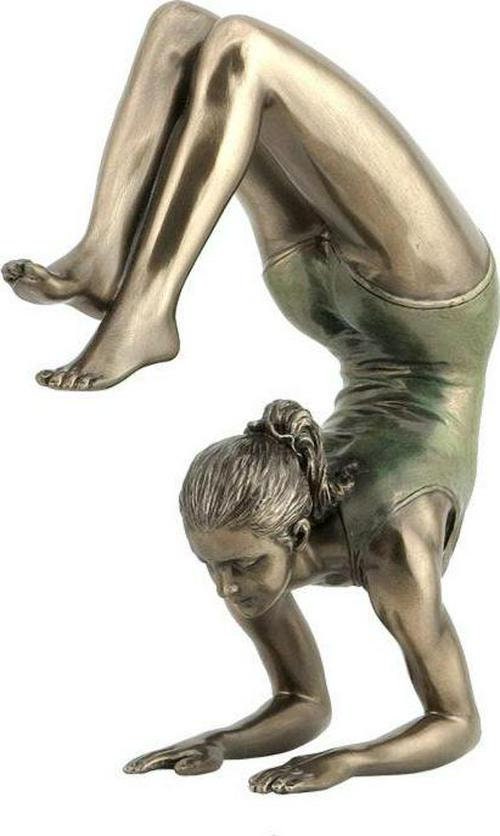 Vrischikasana yoga figurine scorpion, bronze sculpture home decor