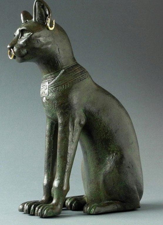 Egyptian cat figurine 27 cm home decor