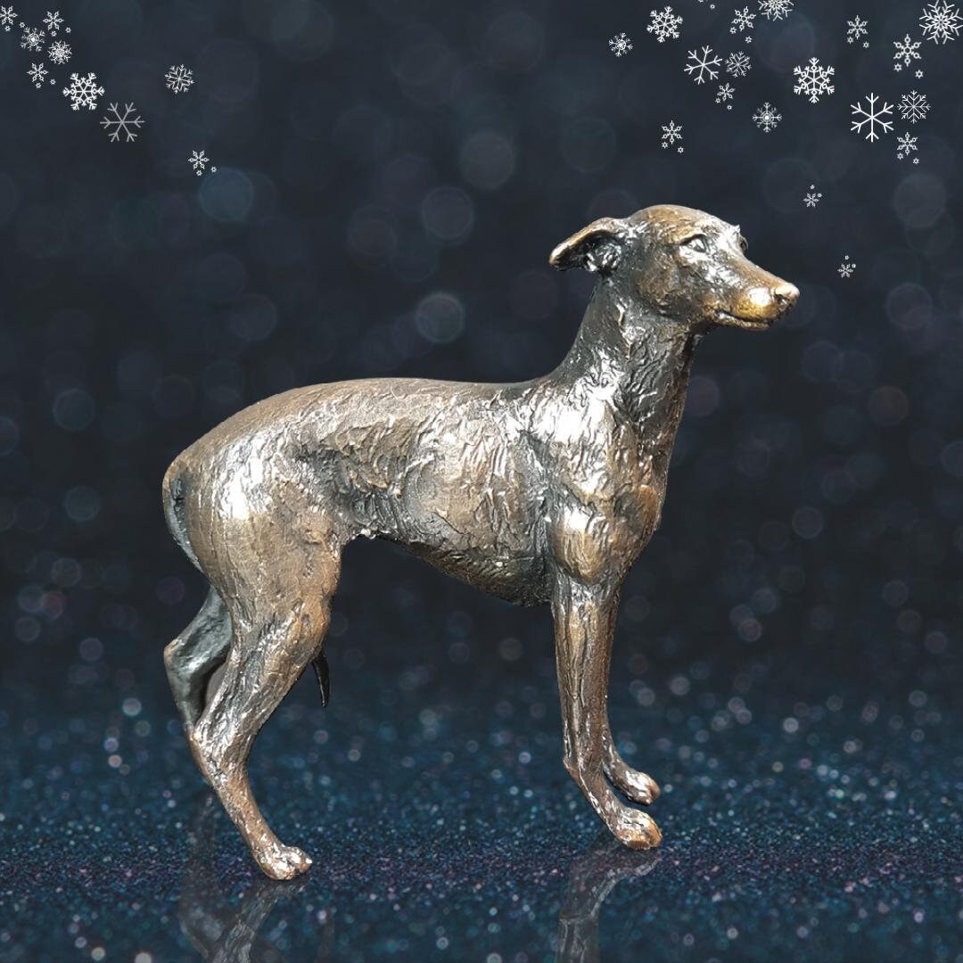 Lurcher bronze figurine (limited edition) richard cooper bronze sculpture dog ornament home decor