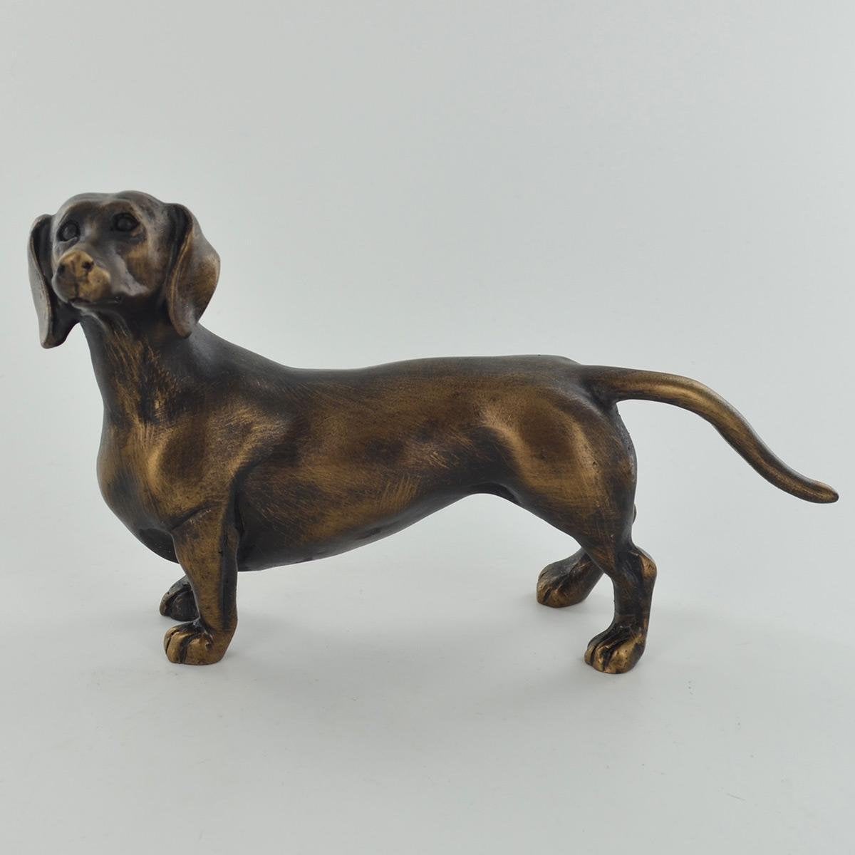 Dachshund dog bronze sculpture dog ornament home decor