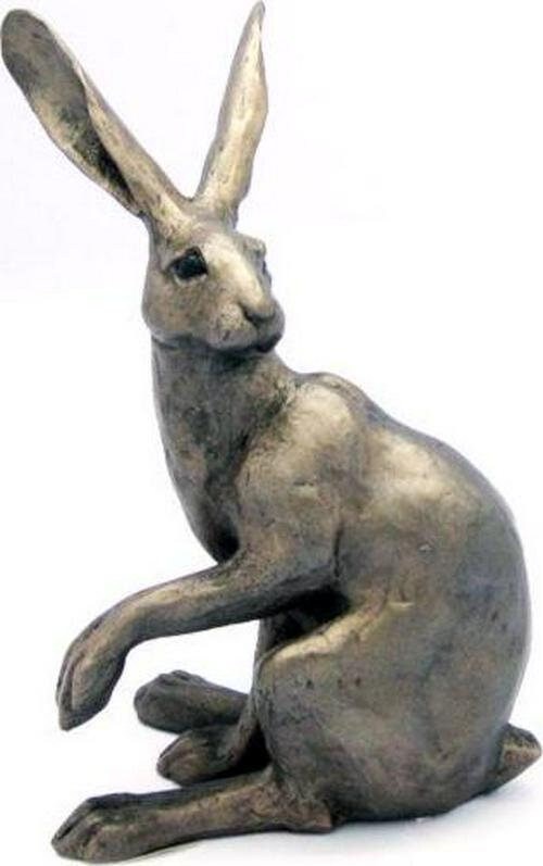 Hattie hare bronze figurine animal sculpture home decor