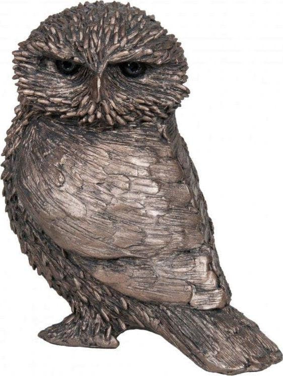 Olly little owl bronze figurine (thomas meadows) 12cm bird sculpture home decor