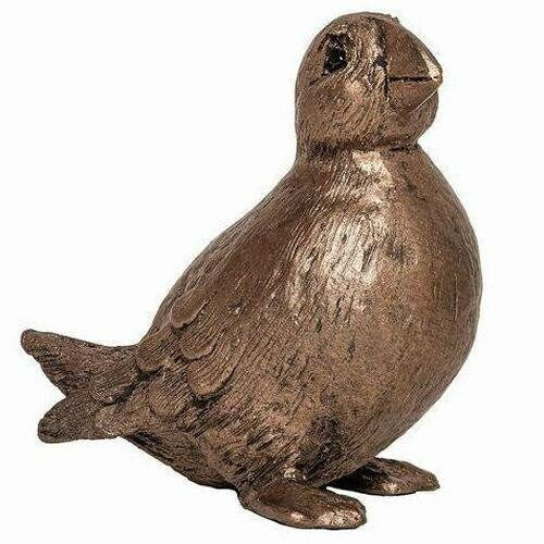 Puffin bronze sculpture bird figurine home decor