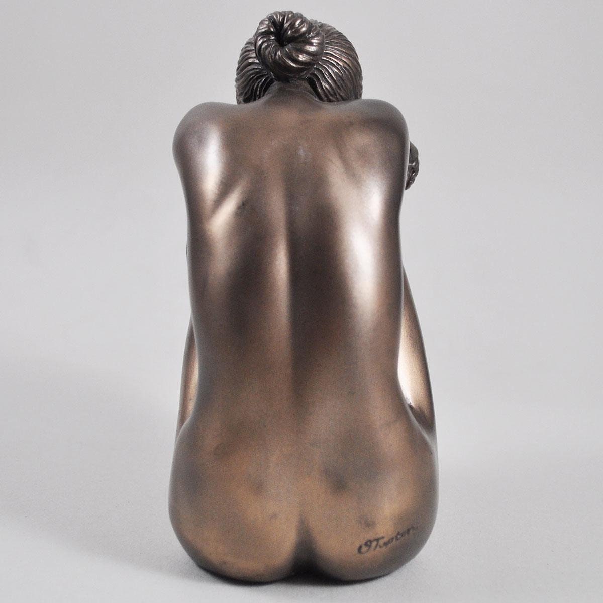 Olivia female bronze figurine, bronze sculpture, home decor