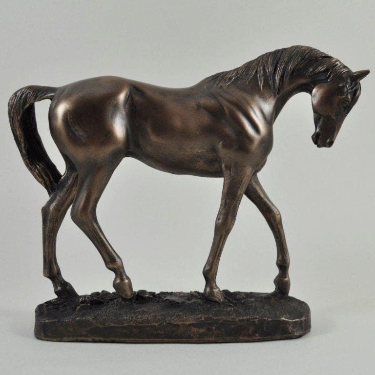 Graceful horse figurine (david geenty) animal sculpture home decor