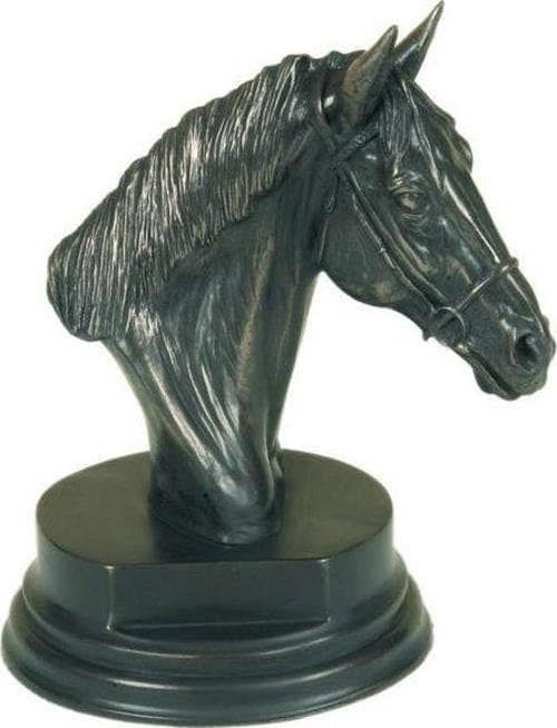 Horse head sculpture on plinth (small) animal figurine home decor