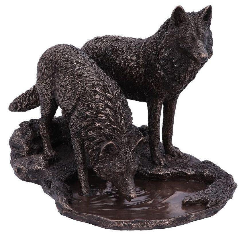Warriors of winter wolf bronze figurine (lisa parker)