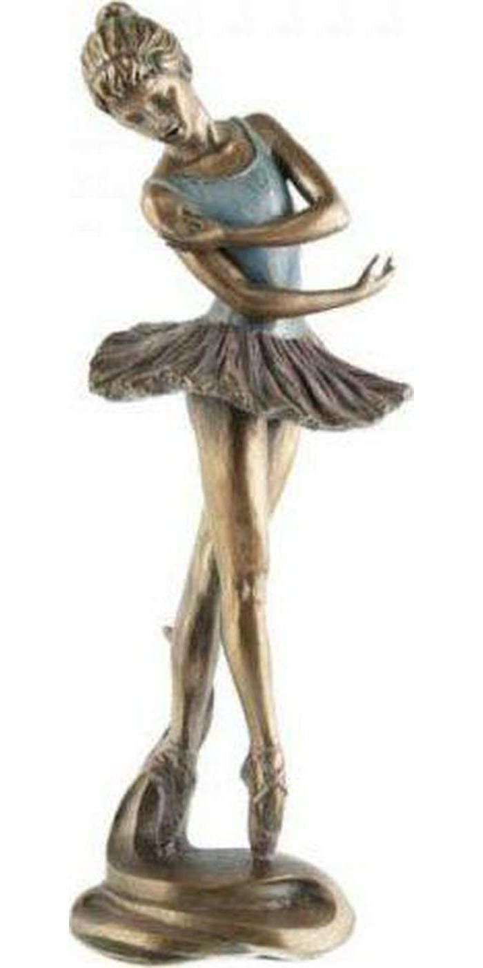 Dancing ballerina bronze figurine 27 cm female sculpture home decor