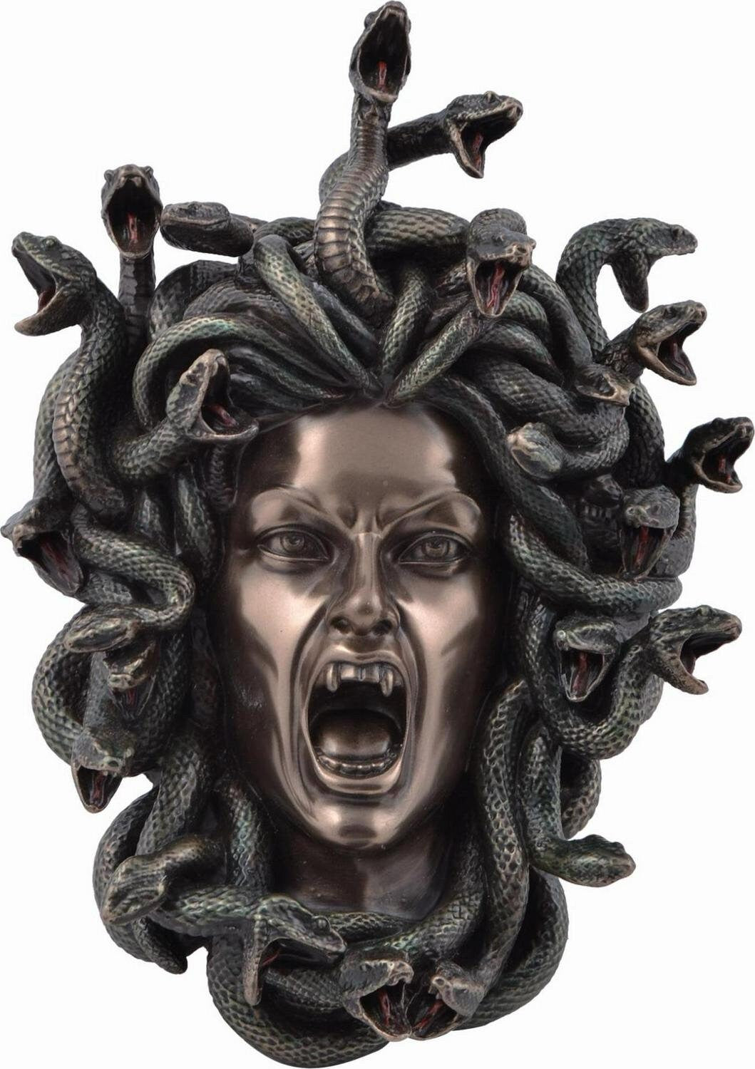 Medusa head wall plaque bronze anniversary gift home decor